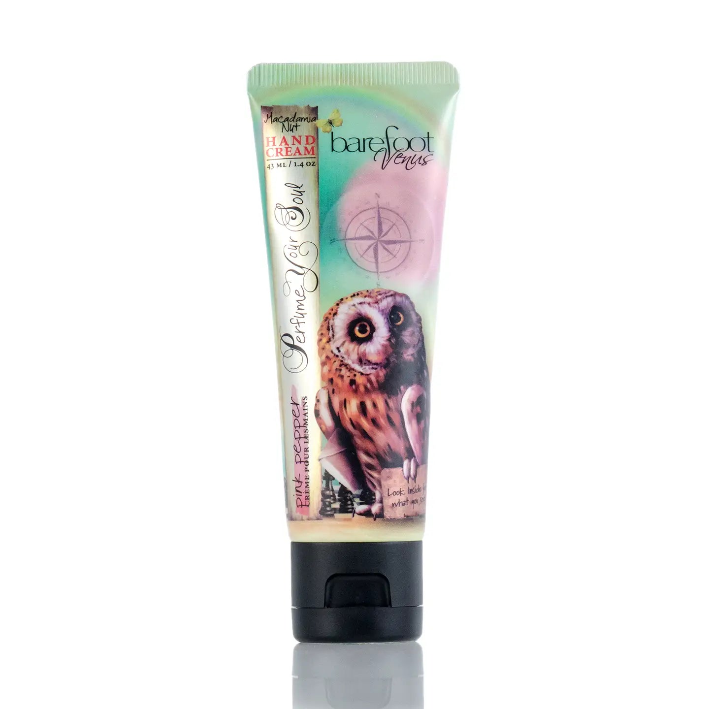 Crème pour les mains avec huile de Macadamia ~ Poivre Rose ~ Barefoot Venus