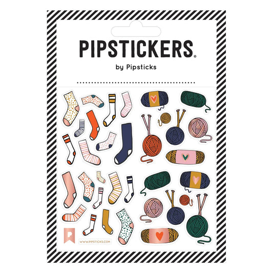 Page d'autocollants "Mes chaussettes au tricot"