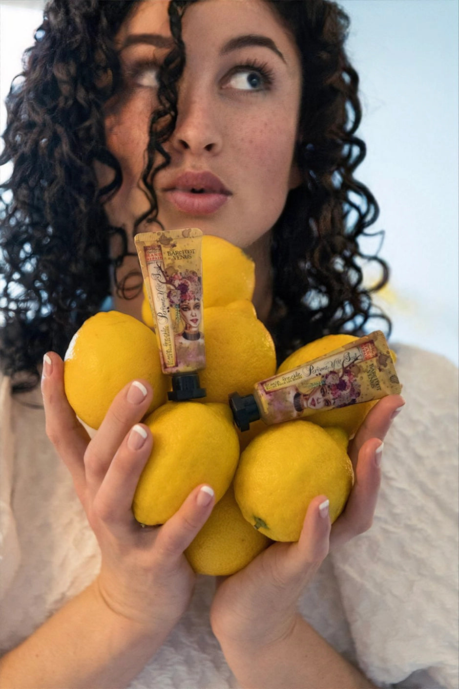 Mini Baume réparateur pour les mains "Tarte au citron" par Barefoot Venus