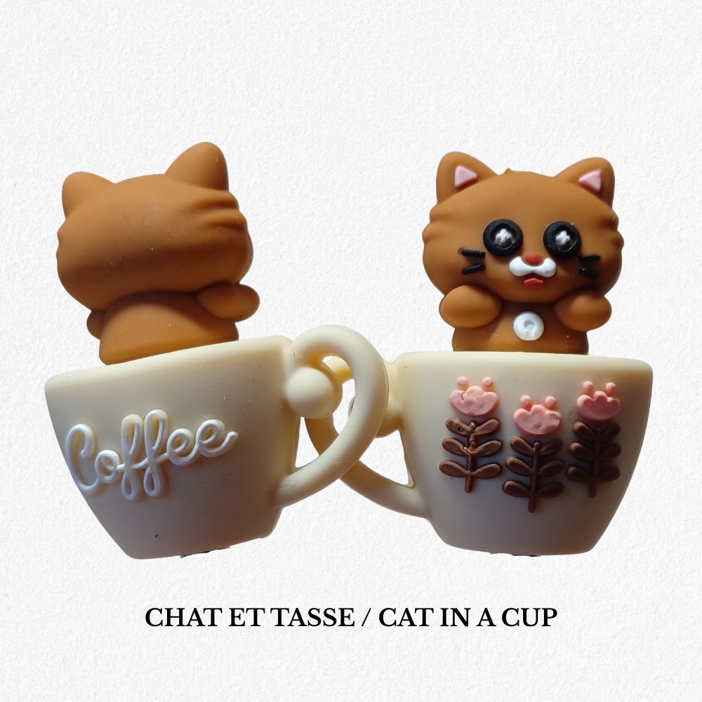 Embout d'Aiguilles - CHAT ET TASSE