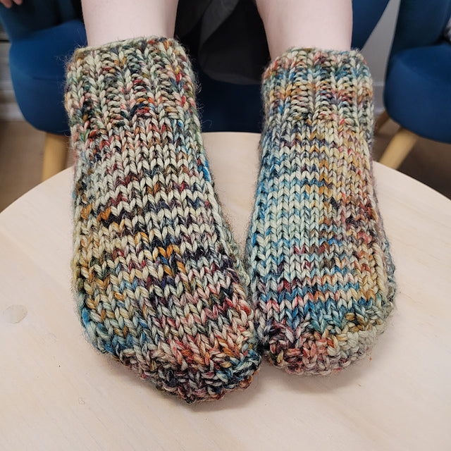 Patron Tricot : Les Pantoufles DELA